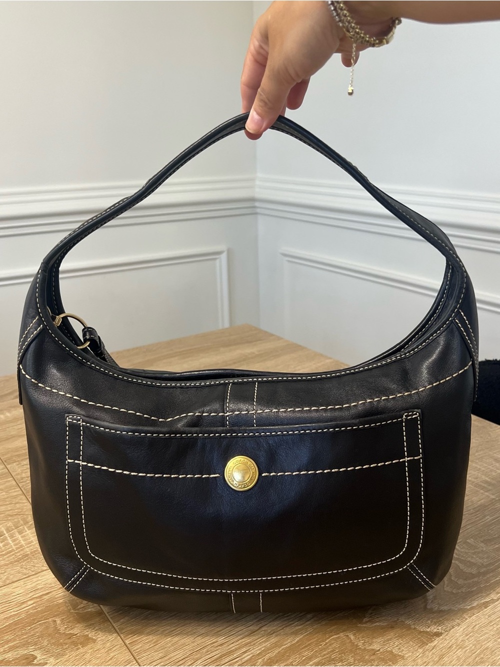 Vintage Coach Ergo Hobo Leather Shoulder Bag